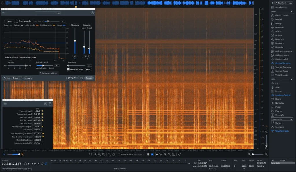 cover image for our course Izotope RX: A Practical Guide for Podcasters