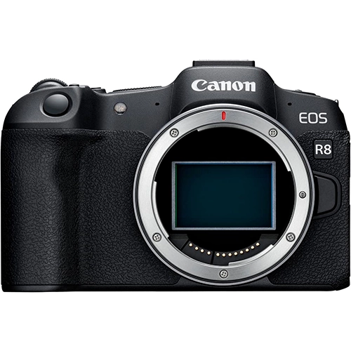 Image of a Canon R8 camera body