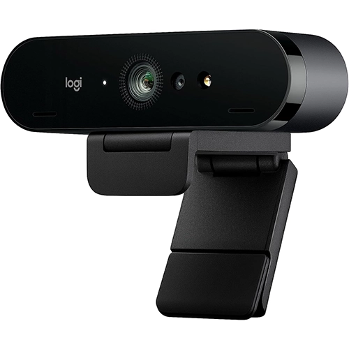 Image of a Logitech Brio webcam